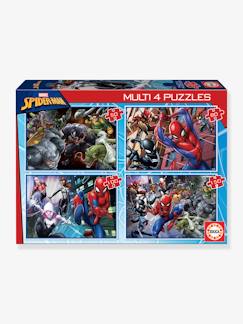 Brinquedos-Jogos educativos- Puzzles-4 puzzles progressivos Homem-Aranha - EDUCA