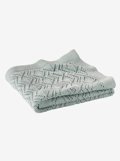 Têxtil-lar e Decoração-Roupa de cama bebé-Manta ajurada, em puro algodão bio