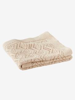 Têxtil-lar e Decoração-Roupa de cama bebé-Manta ajurada, em puro algodão bio*