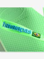 Chinelos Brasil logo, HAVAÏANAS, para criança azul-tinta+marinho+rosa+verde 