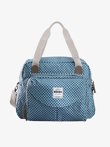 Saco de mudas Genève II, da BEABA Azul medio estampado+Vermelho medio estampado 