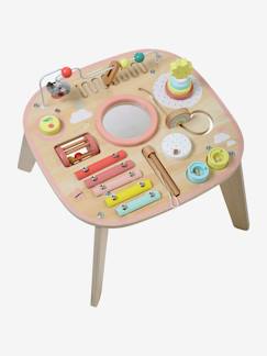 Brinquedos-Primeira idade-Primeiras manipulações-Mesa de atividades e de desenvolvimento musical em madeira FSC®