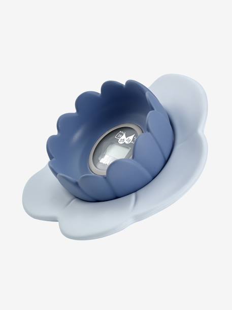 Termómetro de banho 'nenúfar', da BEABA Bicolor azul+Rosa claro liso 