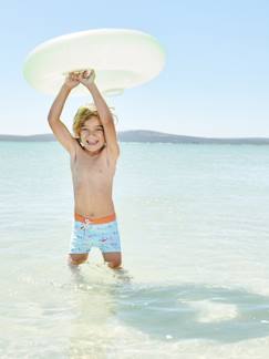 Praia-Menino 2-14 anos-Calções de banho estampados, para menino