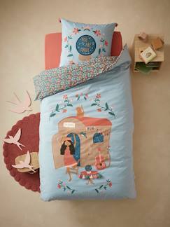 Têxtil-lar e Decoração-Roupa de cama criança-Conjunto capa de edredon + fronha de almofada para criança, Caravana Cigana