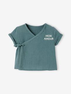 Bebé 0-36 meses-T-shirts-Casaco em gaze de algodão, para bebé