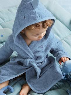 Bebé 0-36 meses-Capas, roupões de banho-Roupão personalizável para bebé, Pequeno Dinossauro, Oeko-Tex®