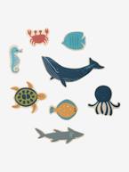 Conjunto de animais marinhos, em madeira FSC® azul 