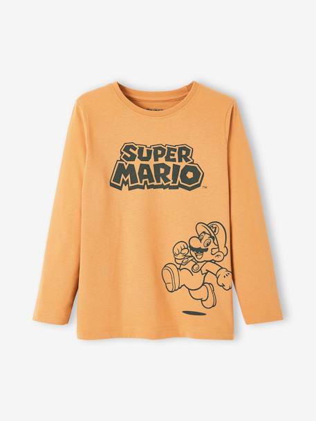 Camisola Super Mario®, de mangas compridas, para criança AMARELO ESCURO LISO COM MOTIVO 