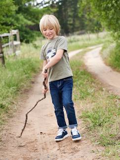 Menino 2-14 anos-Calças-Jeans slim morfológicos "waterless", medida das ancas MÉDIA, para menino