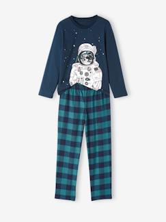 Menino 2-14 anos-Pijamas-Pijama Espaço, com calças em flanela, para menino