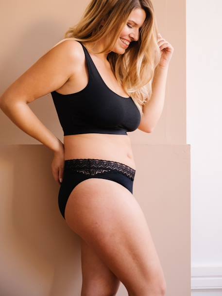 Cuecas menstruais Oslo da HERLOOP (fluxo moderado/abundante) preto 