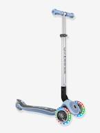 Trotinete dobrável com luz e 3 rodas - Primo Foldable Lights - GLOBBER azul+lilás+verde-menta 