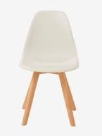 Cadeira Escandinava Montessori, para criança, alt. do assento 45 cm Branco claro liso 