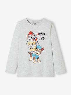Menino 2-14 anos-T-shirts, polos-T-shirts-Camisola Patrulha Pata®, de mangas compridas, para criança