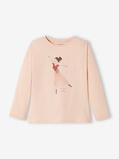 Menina 2-14 anos-T-shirts-Camisola girly, com detalhes fantasia, para menina