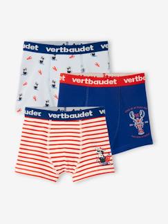 Menino 2-14 anos-Roupa interior-Lote de 3 boxers stretch, "marinheiros", para menino