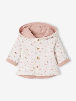 Bebé 0-36 meses-Camisolas, casacos de malha, sweats-Casacos-Casaco reversível com capuz, para bebé