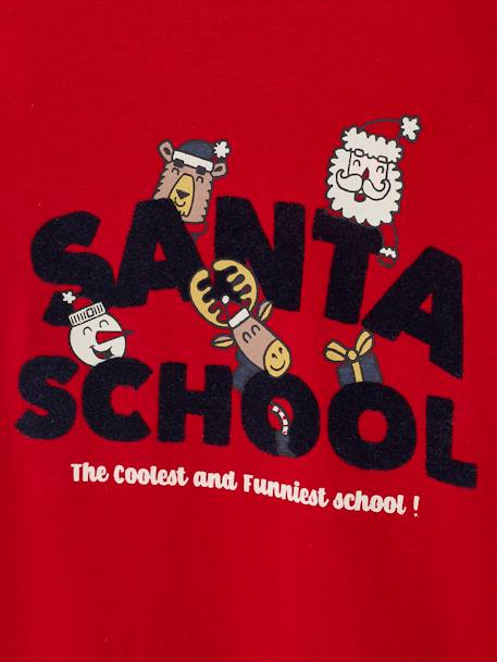 Camisola de Natal com motivo engraçado Santa school, para menino  