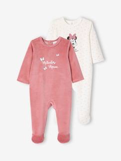 Bebé 0-36 meses-Pijamas, babygrows-Lote de 2 pijamas Minnie da Disney®, para bebé
