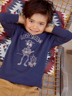 -Camisola "Gipsy skeleton", de mangas compridas, para menino