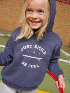 Menina 2-14 anos-Roupa de desporto-Conjunto sweat com capuz e calças, em moletão, para menina