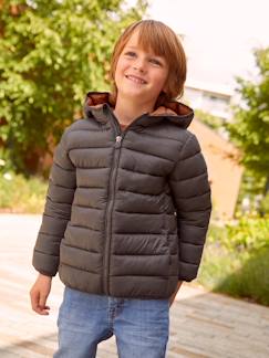 Menino 2-14 anos-Blusão leve com capuz, enchimento em poliéster reciclado, para menino