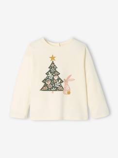 Bebé 0-36 meses-T-shirts-T-shirts-Camisola com árvore de Natal e mangas compridas, para bebé