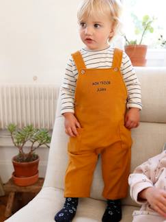 Bebé 0-36 meses-Conjuntos-Conjunto para personalizar, camisola e jardineiras em moletão, para bebé
