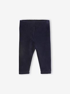 Bebé 0-36 meses-Calças, jeans-Leggings em malha aveludada, para bebé