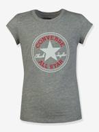T-shirt para criança, Chuck Patch da CONVERSE branco+cinzento+rosa 