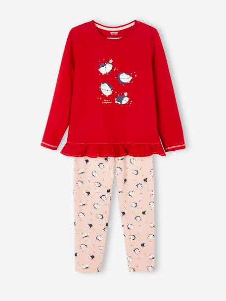 Pijama de Natal 'pinguim', para menina  