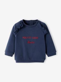 Bebé 0-36 meses-Camisolas, casacos de malha, sweats-Sweatshirts -Sweat em moletão, personalizável, para bebé