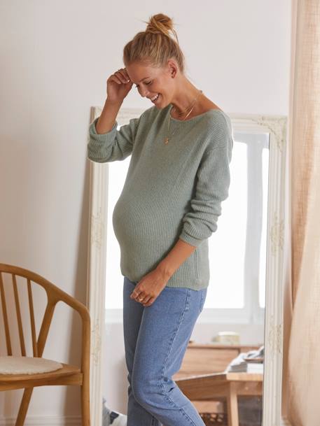 Camisola frente/trás, especial gravidez e amamentação ROSA CLARO LISO+VERDE CLARO LISO 