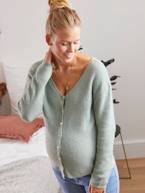 Camisola frente/trás, especial gravidez e amamentação ROSA CLARO LISO+VERDE CLARO LISO 