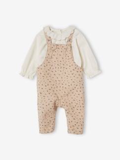 Bebé 0-36 meses-Conjuntos-Conjunto blusa e jardineiras estampadas, para bebé