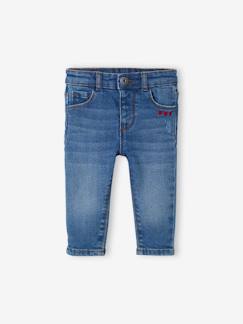 Bebé 0-36 meses-Calças, jeans-Jeans slim em algodão stretch, para bebé