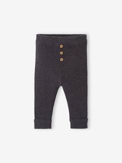 Bebé 0-36 meses-Calças, jeans-Leggings em tricot, para bebé