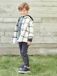 Menino 2-14 anos-Calças-Calças jogger em bombazina, fáceis de vestir, para menino
