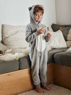 Menino 2-14 anos-Pijamas-Macacão-pijama lobo, para menino