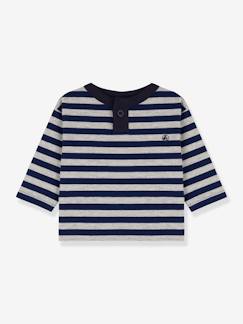 Bebé 0-36 meses-T-shirts-T-shirts-Camisola de mangas compridas, para bebé, em algodão - Petit Bateau