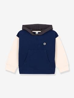 Menina 2-14 anos-Camisolas, casacos de malha, sweats-Sweatshirts -Sweat com capuz em moletão, algodão bio, para criança, Petit Bateau