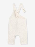 Jardineiras acolchoadas para bebé - Petit Bateau bege mesclado 
