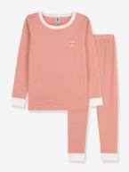 Pijama às riscas finas - Petit Bateau rosa 