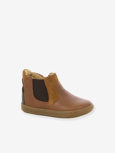 Botas para bebé, Bouba Chelsea Formosa, da SHOO POM® caramelo+marinho 