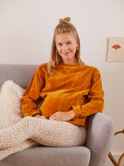Roupa grávida-Pijamas, homewear-Conjunto homewear de 2 peças, especial gravidez e amamentação