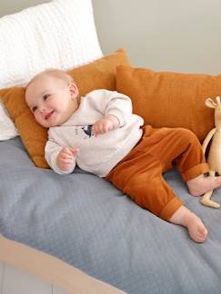 Bebé 0-36 meses-Conjuntos-Conjunto calças em bombazina + camisola, para recém-nascido