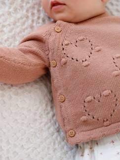 Bebé 0-36 meses-Camisolas, casacos de malha, sweats-Casacos-Camisola estilo casaco, para recém-nascido