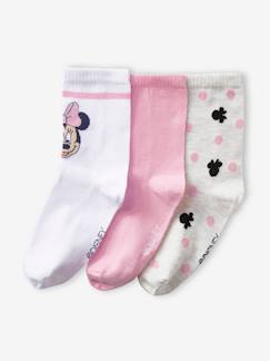 Menina 2-14 anos-Roupa interior-Lote de 3 pares de meias Minnie, da Disney®