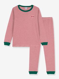 Bebé 0-36 meses-Pijama às riscas finas, em algodão bio, Petit Bateau
